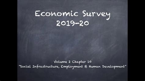 Economic Survey 2019 20 Volume 2 Chapter 10 Part 1 For Upsc