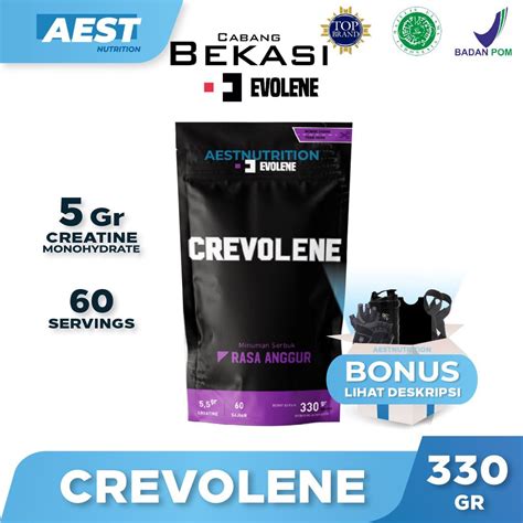 Jual Evolene Crevolene 330 Gr Creatine Monohydrate Shopee Indonesia