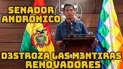 SENADOR ANDRONICO RODRIGUEZ CALIFICA DE F4LSO LAS ACUSACIONES DE LOS