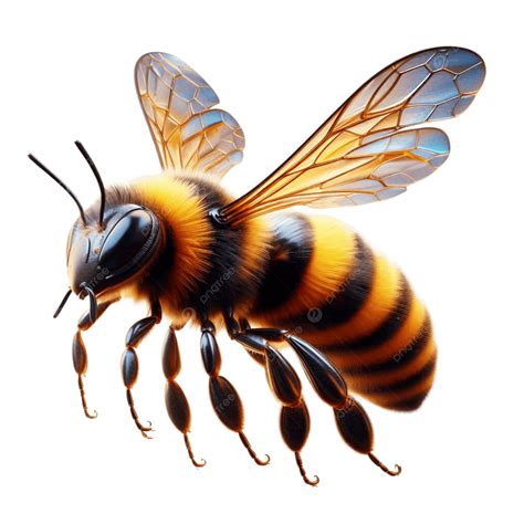 3d Beautiful Yellow Bee, 3d Beautiful, Yellow Bee, Bee PNG Transparent