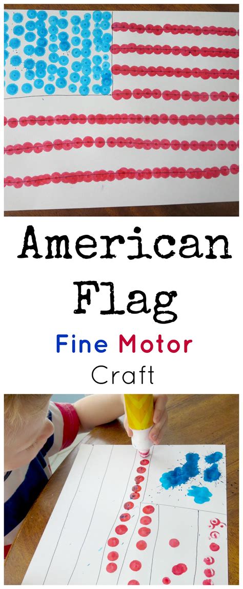 4th Of July Flag Craft With Dot Markers