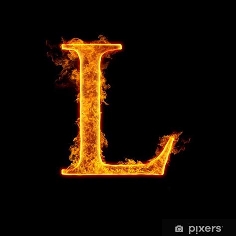 Poster Fire Alphabet Letter L Pixers Hk