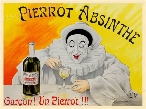 Cocktail Poster Absinthe Poster Vermouth Poster Bar Art Vintage Alcohol