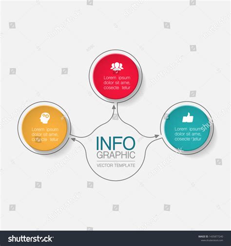 Vector Infographic Circular Diagram Template Royalty Free Stock