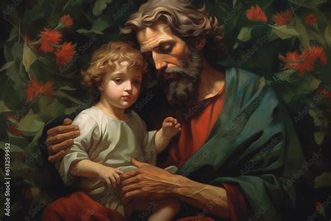 Saint Joseph St. Joseph with Jesus Christ, the Patron Saint of the ...