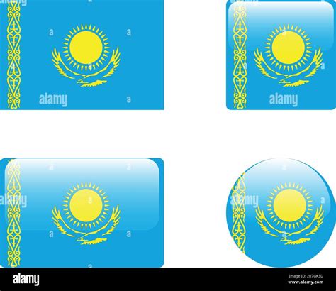 Flag Of The Kazakhstan Stock Vector Images Alamy