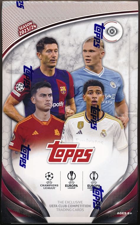 2023 24 Topps UEFA Club Competitions Soccer Hobby Box MVP Sports Cards