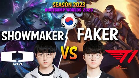 DK Showmaker Vs T1 Faker Showmaker VEX Vs Faker JAYCE Mid Patch 13