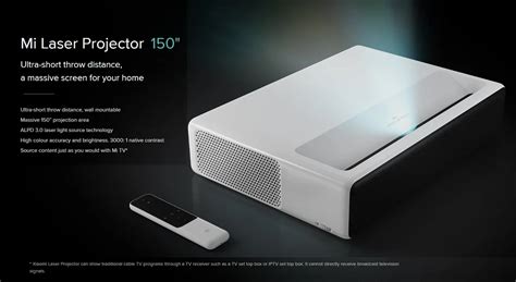 Xiaomi Mi Laser Projector 150'' Mijia Smart Home Cinema Projector 5cm ...