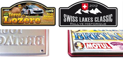 Plaques Rallye Plaque Aluminium Rallye Plaque Speciale Club