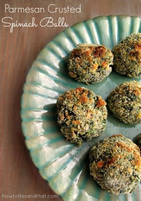 Parmesan Crusted Spinach Balls With Feta Cheese (Optional)