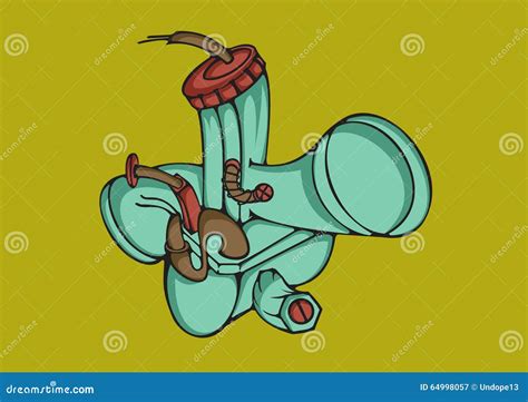 Carburator Vector Art Stock Vector Illustration Of Gasoline 64998057