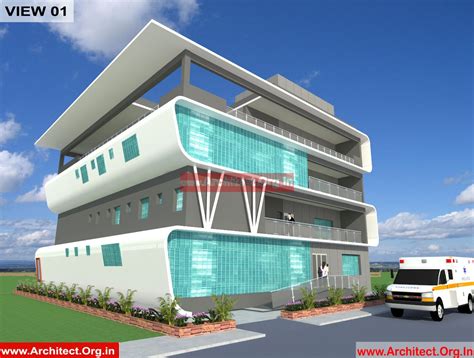 Best Hospital Design in 4265 square feet – 205 – Architect.Org.In