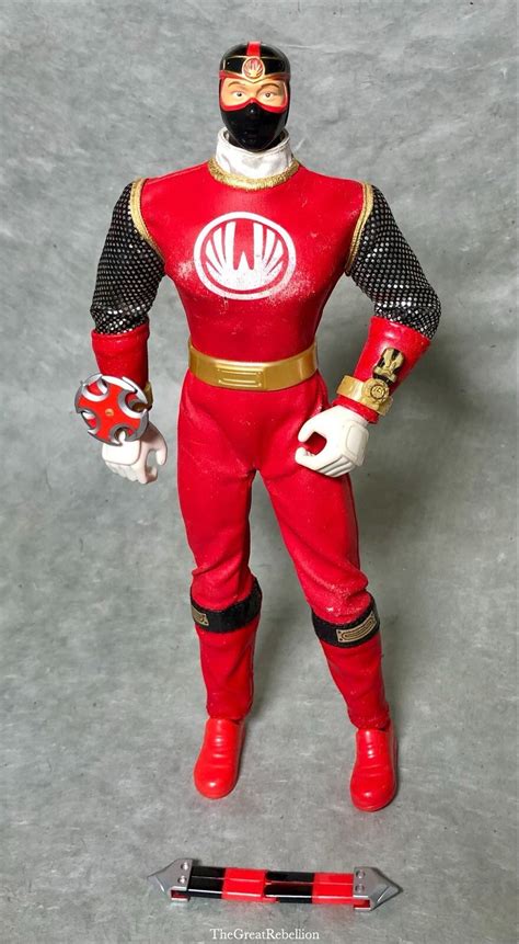 Power Rangers Ninja Storm Talking Red Wind Ranger Figure Works