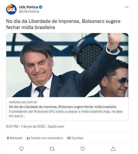 Bolsonaro Rebate Reportagem Do UOL E Aponta Mentira Folha Destra