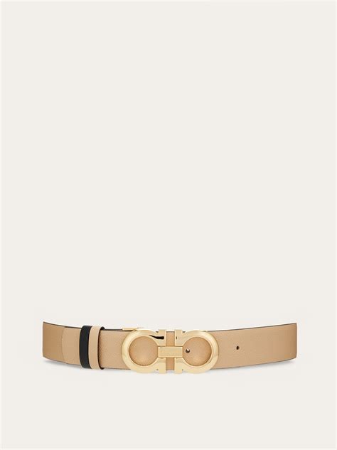 Salvatore Ferragamo Double Gancini Reversible Leather Belt Atelier