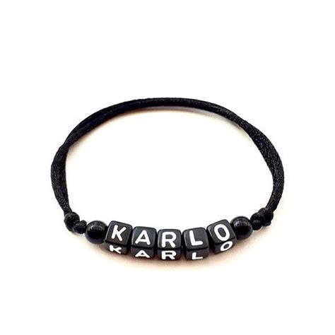 Bracelet Karlo Personnalis R Versible Imperm Able Texte Message