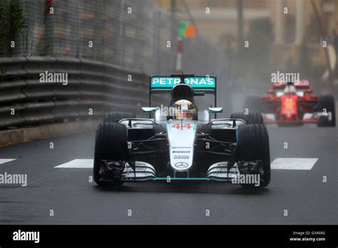 Lewis Hamilton Gbr Amg Mercedes F Team Gp Monaco Stock Photo