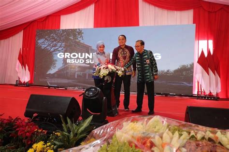 KAJATI JATIM MENGHADIRI GROUNDBREAKING PEMBANGUNAN RSUD SURABAYA TIMUR