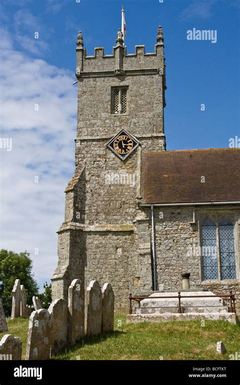 All Saints Church Godshill Isle of Wight Stock Photo - Alamy