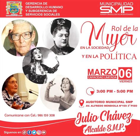 Invitaci N Al Foro Taller El Rol De La Mujer En La Sociedad Y La Pol Tica