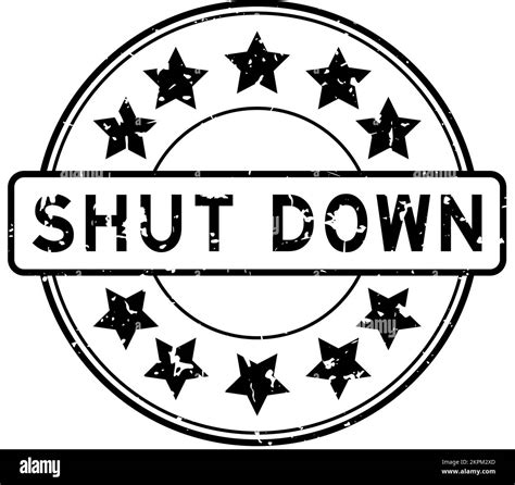 Shut Down Word Stock Vector Images Alamy