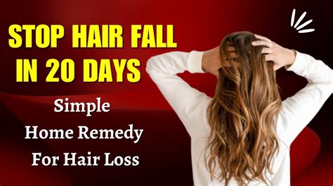 Simple Home Remedy To Prevent Hair Loss Regrow Hair Naturally Youtube