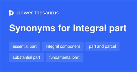 Integral Part synonyms - 588 Words and Phrases for Integral Part