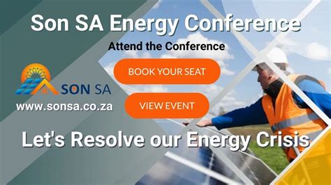 SON SA Conference Attend And Together Find Sustainable Solutions To