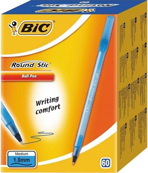 Bic Round Stic Ballpoint Pen Blue Box Of 60 Hepsiburada Global