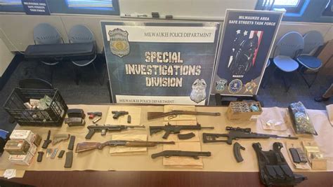 Milwaukee Police Sid Arrest Two Recover 8 Firearms And Drugs From Two