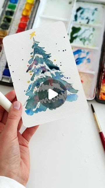 Anna Koliadych On Instagram An Easy And Fun Way To Paint A Christmas