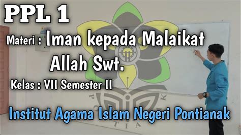 Tugas Ppl Ii Materi Iman Kepada Malaikat Allah Swt Ii Materi Smp