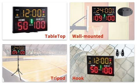 Amazon Ganxin Battery Powered Digital Basketball Scoreboard With