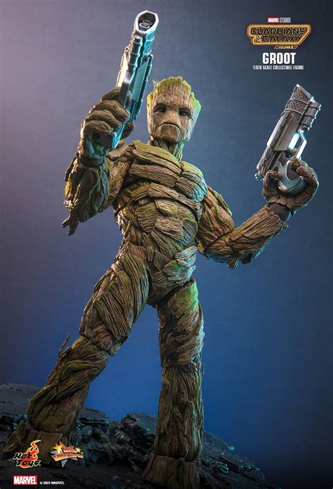 Hot Toys銀河守護隊3樹人 格魯特 Groot 1 6 收藏級人偶電影劇透Deluxe 豪華版超多配件預視Cosbaby Groot 飛行戰鬥人偶率先睇 HobbyDigi