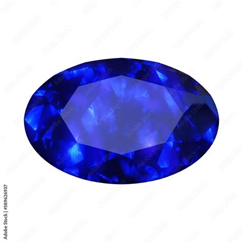 Sapphire gemstone isolated on transparent background Stock Illustration ...