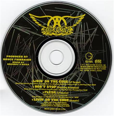 Aerosmith Livin On The Edge Japanese Cd Single Cd5 5 282344