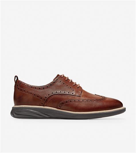 Cole Haan Leather Grand Evolution Wingtip Oxford In Brown For Men Lyst