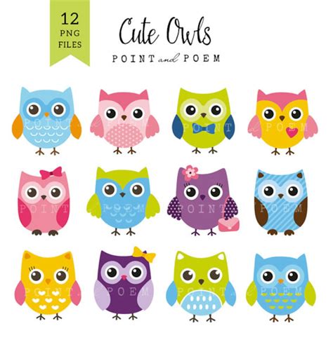 Cute Owls To Color