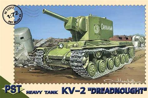 Soviet IIWW Heavy Tank KV 2 Dreadnought PST 72017