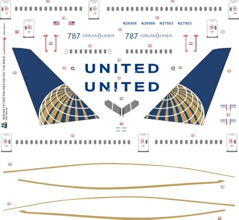 8aDecs Decals Catalogue United 787