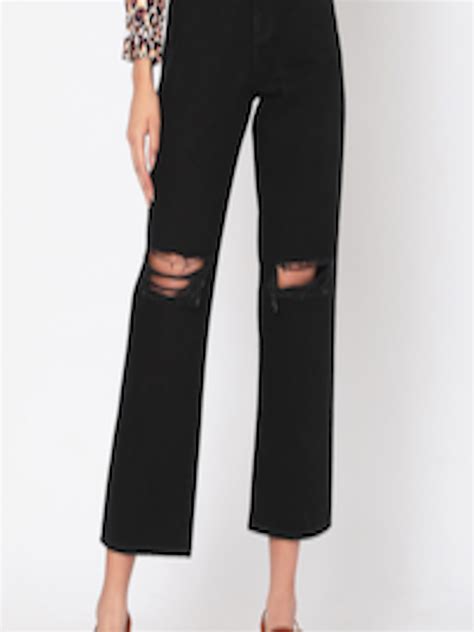 Buy Spykar Women Black Relaxed Fit Highly Distressed Jeans Jeans For Women 16454412 Myntra