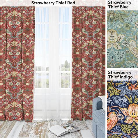 127 X 137cm William Morris Ready Made Curtains Home Collection