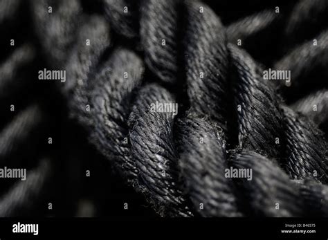 Detail Of Black Rope On A Super Yachtpicture By Patrick Steel