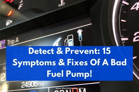 Symptoms Low Fuel Pressure