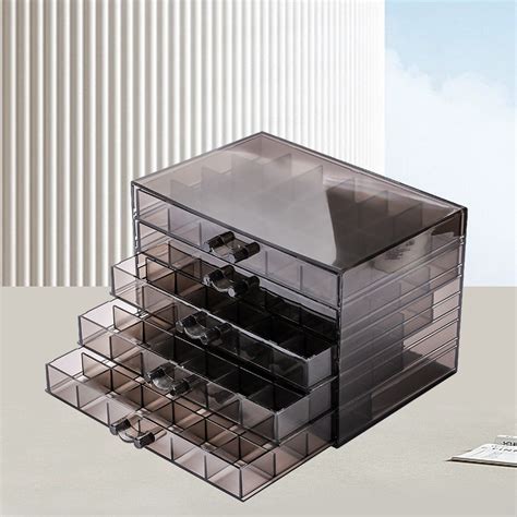 Caja Organizadora De Acr Lico W Nd Negra Para Decoraci N De U As