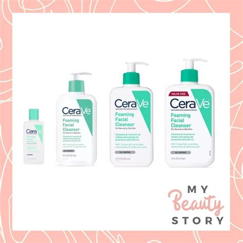 Cerave Foaming Facial Cleanser 87ml 237ml 355ml 473ml 1000ml 1l Shopee Philippines