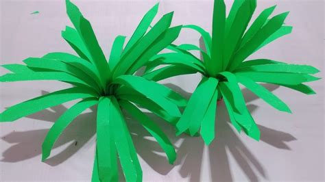 How To Make Grass With Paperpaper Se Grass Kaise Banate Haincraft