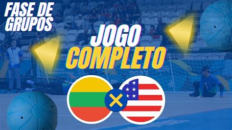 Lituânia x Estados Unidos Fase de Grupos Goalball Berlim Nations