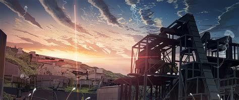 X Anime Landscape Sunset Clouds Hd Wallpaper Pxfuel